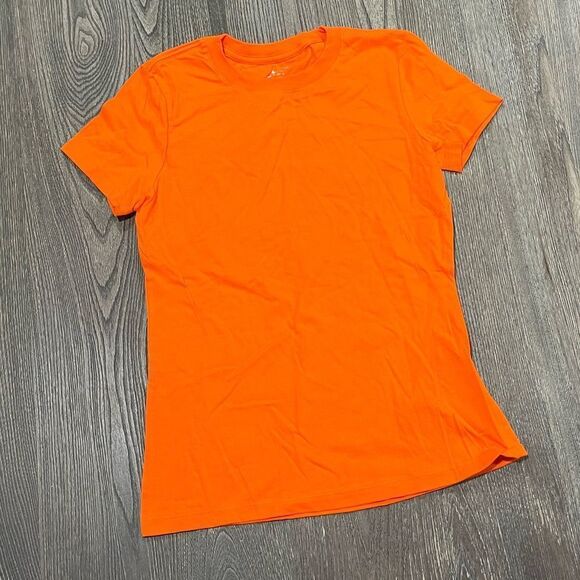 Nike Tops - NWOT Nike Basic Tee Shirt Short Sleeve Crew Neck Pullover Cotton Orange Size XS
